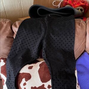 LOFT Black Polka Dot Leggings